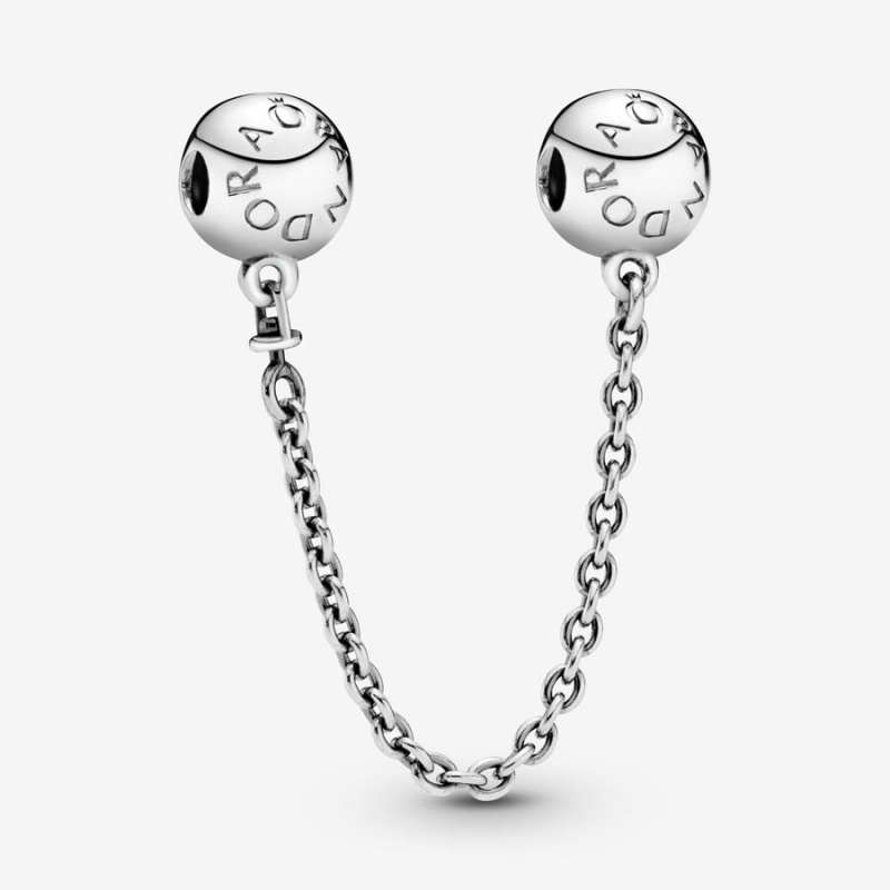 Pandora Logo Safety Safety Chains Sterling Silver | 6410-SKERH