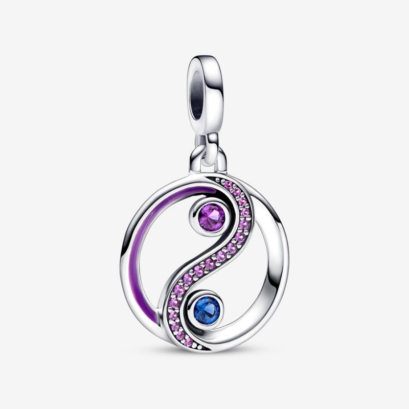 Pandora ME Balance Yin & Yang Medallion Pendants Sterling Silver | 5793-LQCVW