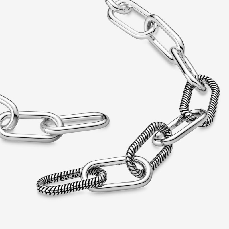 Pandora ME Link Chain Necklaces Sterling Silver | 1947-JSUFH