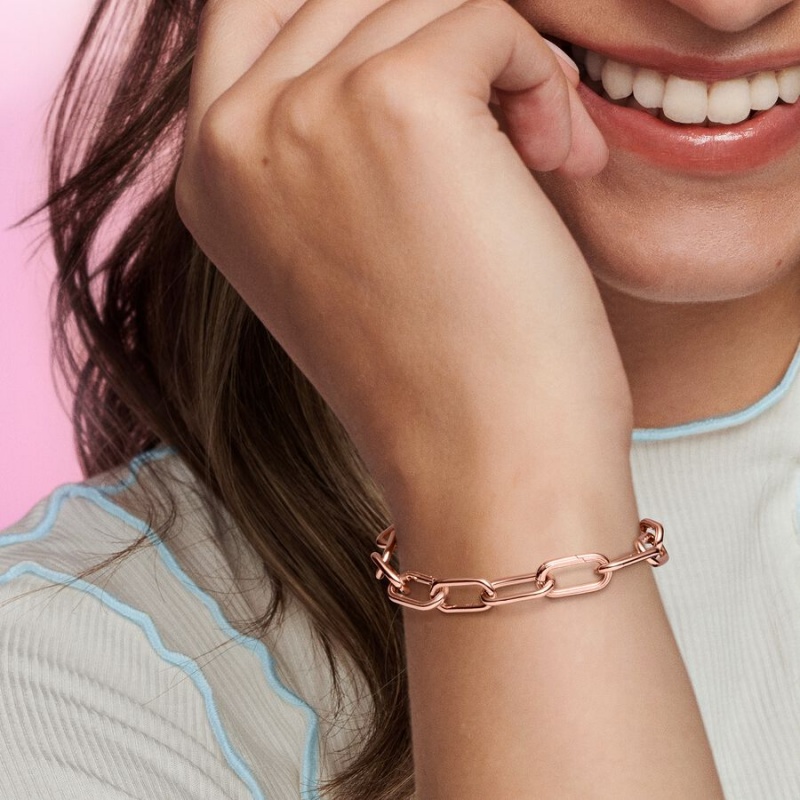 Pandora ME Link Link Bracelets Rose Gold Plated | 8164-SXGFN