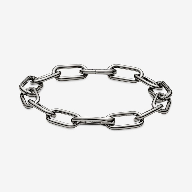 Pandora ME Link Link Bracelets Ruthenium Plated | 5960-DNHJG