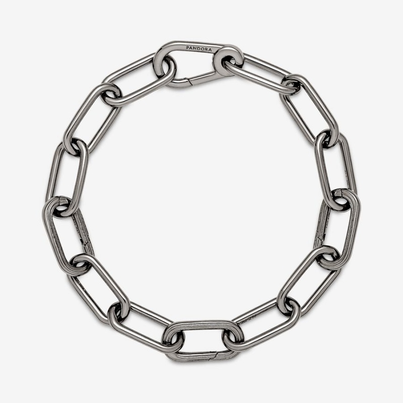 Pandora ME Link Link Bracelets Ruthenium Plated | 5960-DNHJG