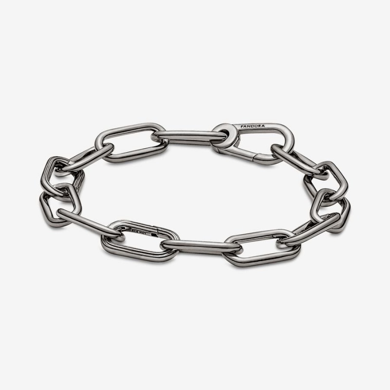 Pandora ME Link Link Bracelets Ruthenium Plated | 5960-DNHJG