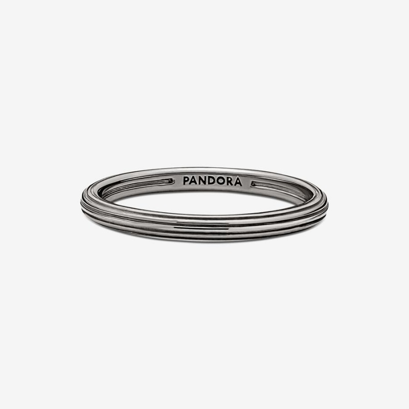 Pandora ME Stackable Rings Ruthenium Plated | 4169-QHBOJ