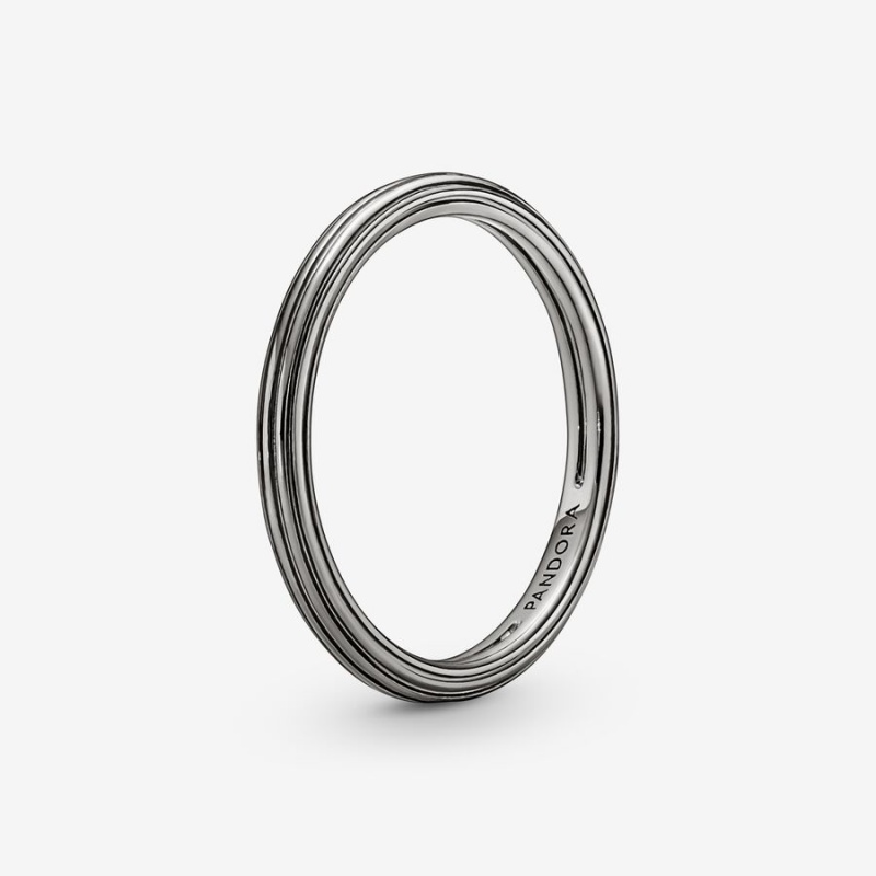 Pandora ME Stackable Rings Ruthenium Plated | 4169-QHBOJ