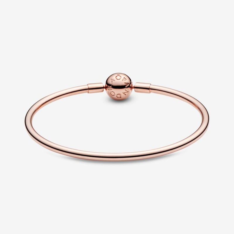 Pandora Moments Bangle Bangles Rose Gold Plated | 6024-NXZLM