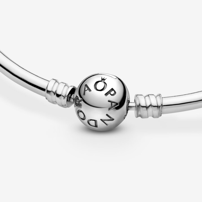 Pandora Moments Bangle Charm Holders Sterling Silver | 3829-TWXOM