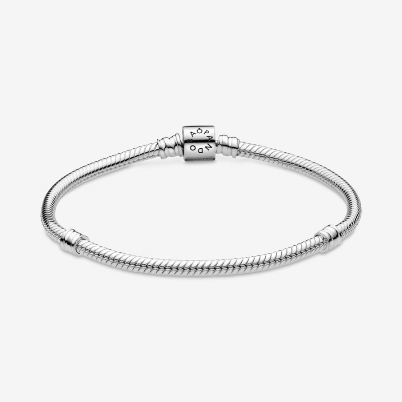 Pandora Moments Barrel Clasp Snake Charm Holders Sterling Silver | 1796-BUGSW