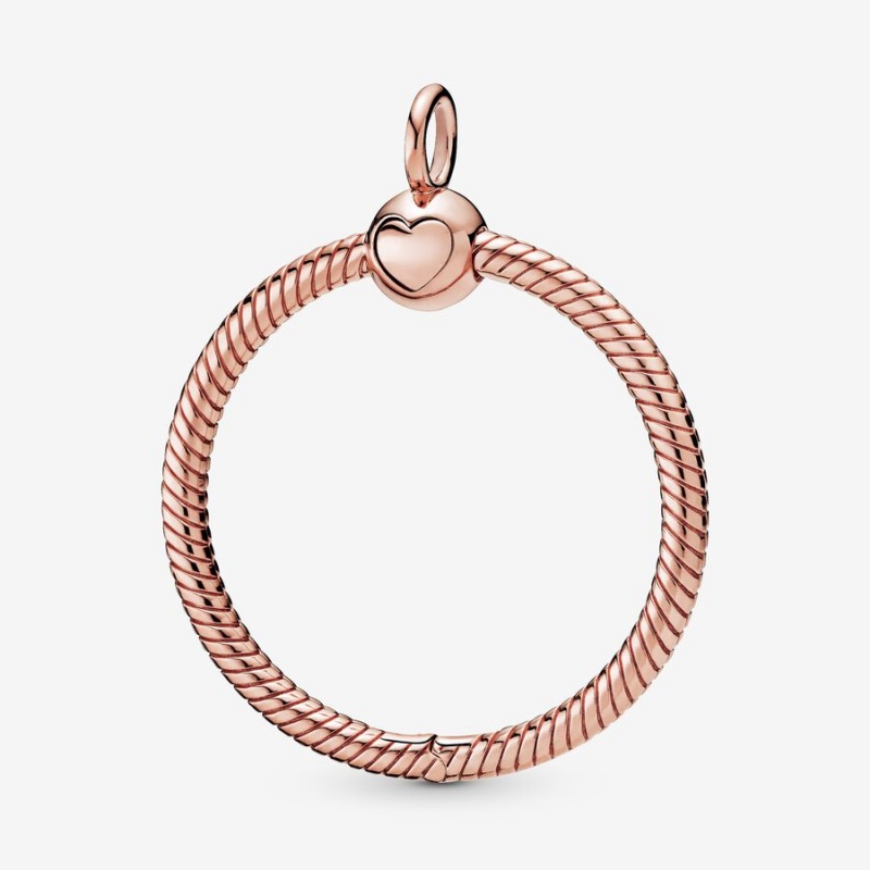 Pandora Moments Medium O Charm Pendants Rose Gold Plated | 2394-TSPAH