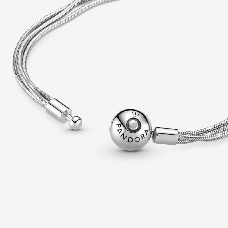 Pandora Moments Multi Snake Charm Bracelets Sterling Silver | 4687-JYFGO