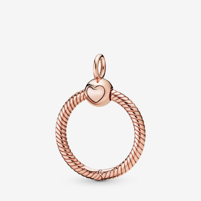 Pandora Moments Small O Charm Pendants Rose Gold Plated | 0325-GHSUI