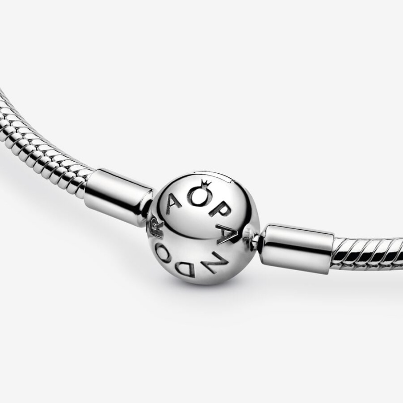 Pandora Moments Snake Chain Necklaces Sterling Silver | 5093-ZRDOK