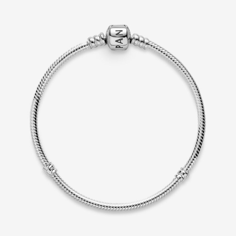 Pandora Moments Snake Charm Bracelets Sterling Silver | 3175-EQTAX