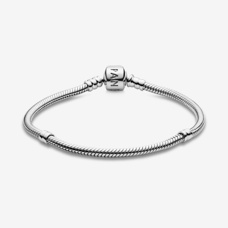 Pandora Moments Snake Charm Bracelets Sterling Silver | 3175-EQTAX