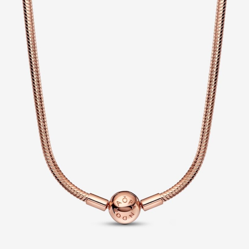 Pandora Moments Snake Charm Holders Rose Gold Plated | 1256-INYGL