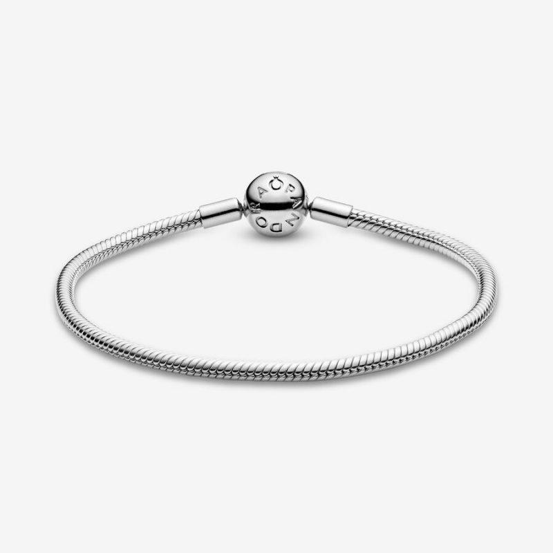 Pandora Moments Snake Charm Holders Sterling Silver | 1709-YQRJW