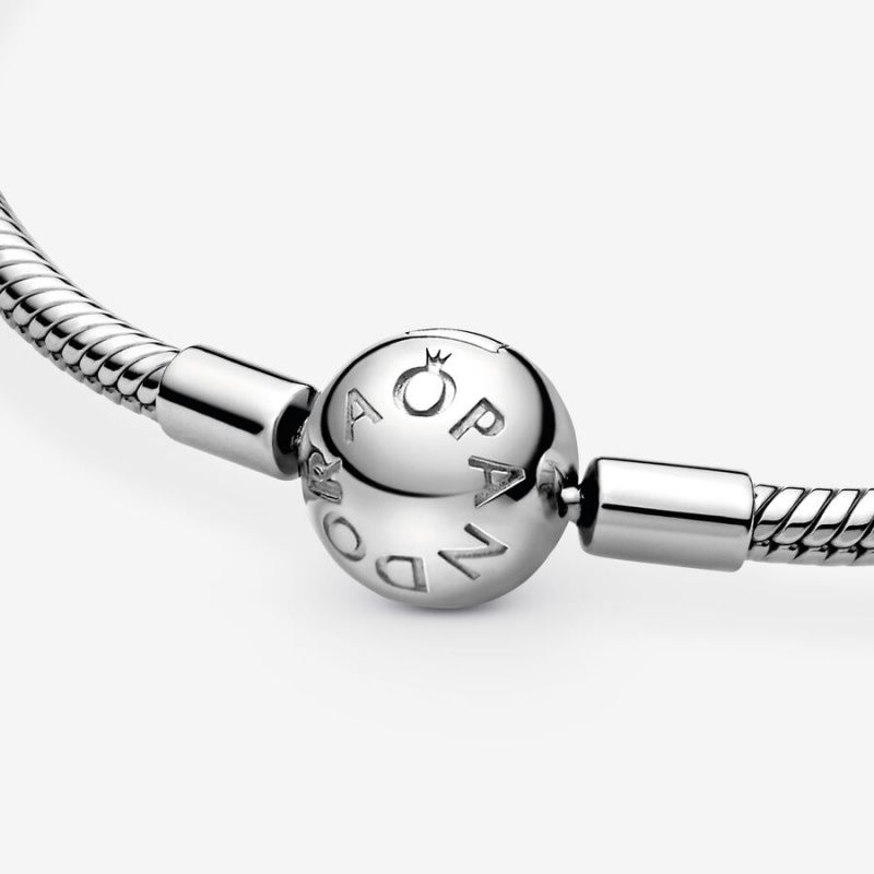 Pandora Moments Snake Charm Holders Sterling Silver | 1709-YQRJW