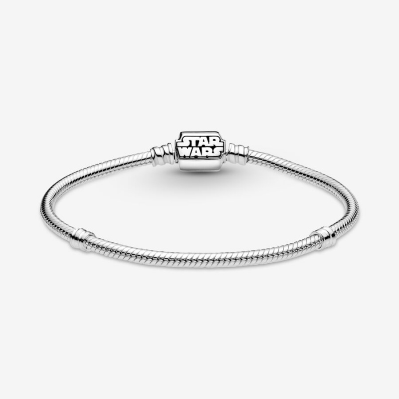 Pandora Moments Star Wars Snake Clasp Charm Holders Sterling Silver | 3264-QIKUR