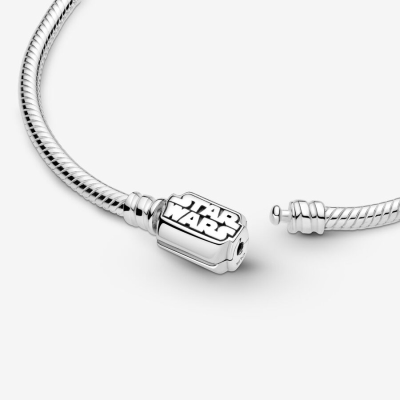 Pandora Moments Star Wars Snake Clasp Charm Holders Sterling Silver | 3264-QIKUR