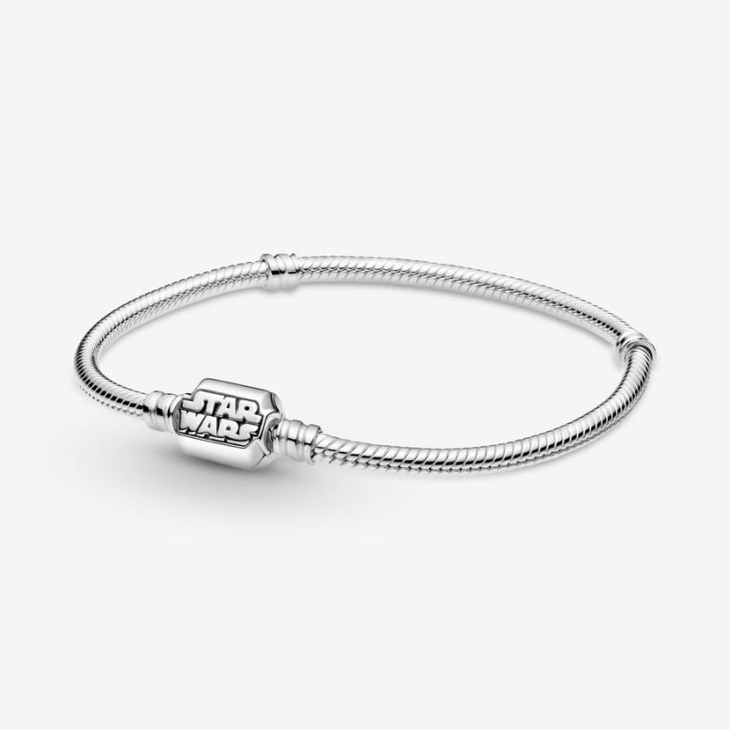 Pandora Moments Star Wars Snake Clasp Charm Holders Sterling Silver | 3264-QIKUR