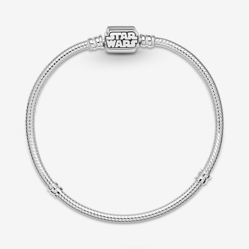 Pandora Moments Star Wars Snake Clasp Charm Bracelets Sterling Silver | 4326-JNITQ