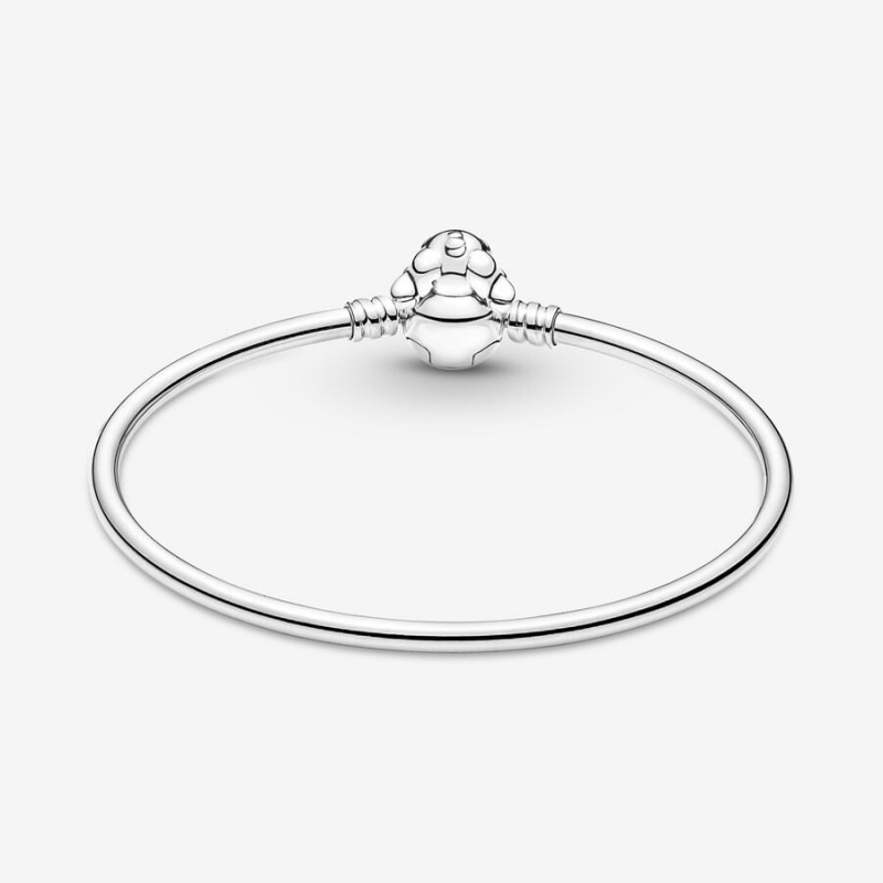 Pandora Moments Stitch Biting Clasp Bangle Charm Holders Sterling Silver | 3682-URBAN