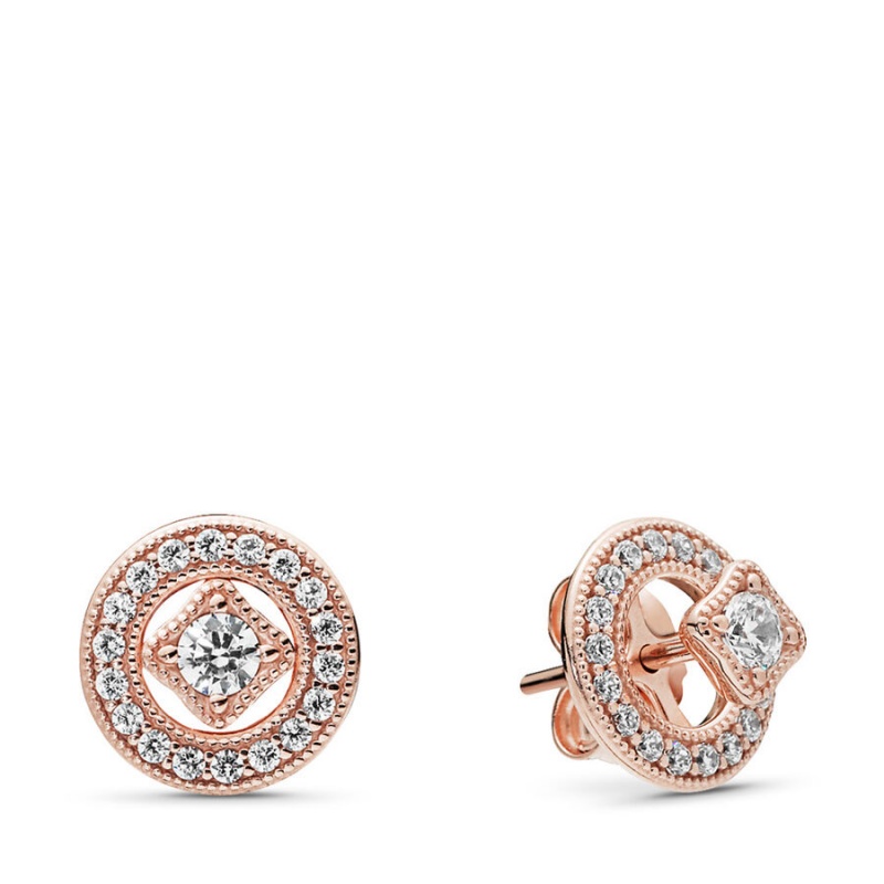 Pandora Necklace & Earring Sets Rose Gold Plated | 6105-LDINO