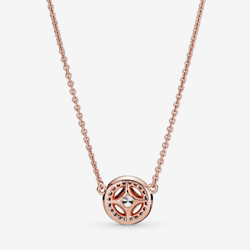 Pandora Necklace & Earring Sets Rose Gold Plated | 6105-LDINO