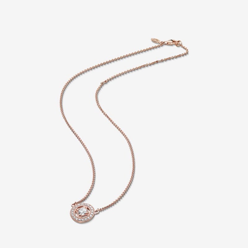 Pandora Necklace & Earring Sets Rose Gold Plated | 6105-LDINO