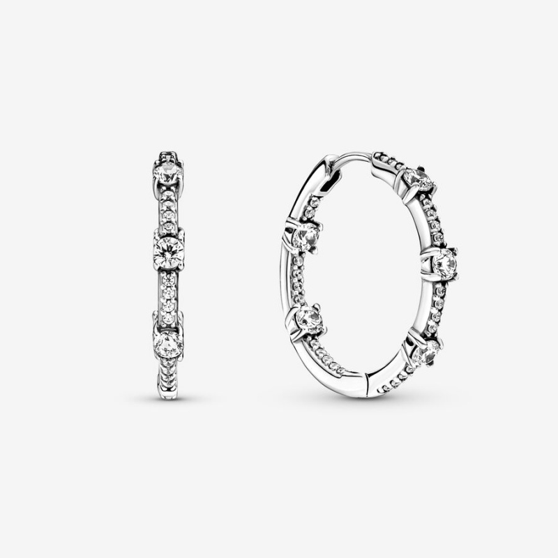 Pandora Necklace & Earring Sets Sterling Silver | 7831-XTKYF