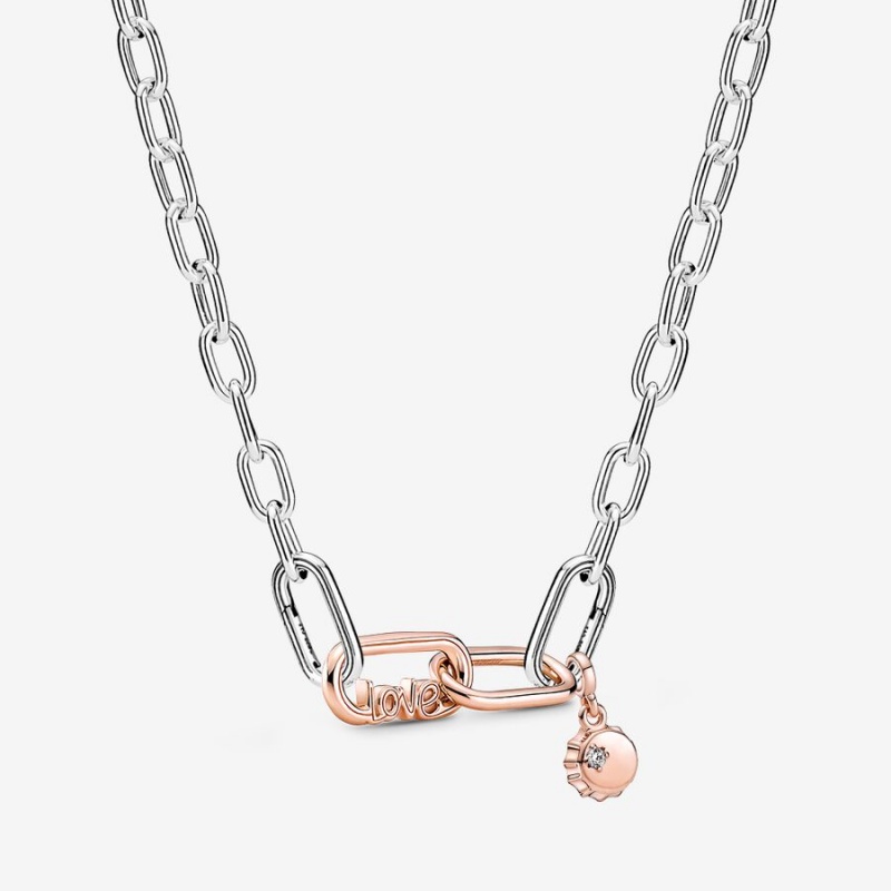 Pandora Pandora ME Link Chain Necklace Chain Necklaces Two-tone | 1758-WEDGM