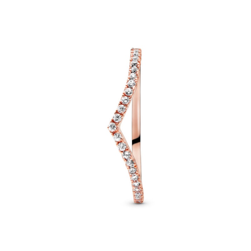 Pandora Pandora ME Pavé Pinky Rings Rose Gold Plated | 0358-RAVXS