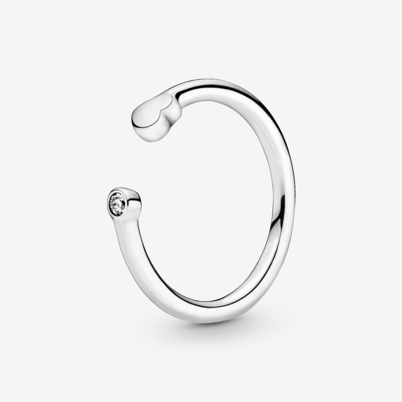 Pandora Polished Open Stackable Rings Sterling Silver | 5320-BFDMX