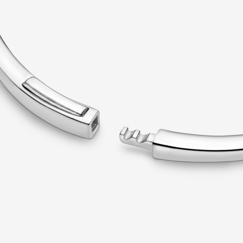 Pandora Polished Wishbone Bangle Bangles Sterling Silver | 9834-BFOYG