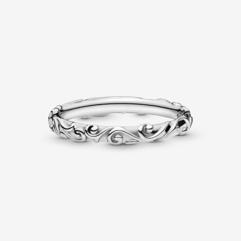 Pandora Regal Band Rings Sterling Silver | 4597-BPQSM