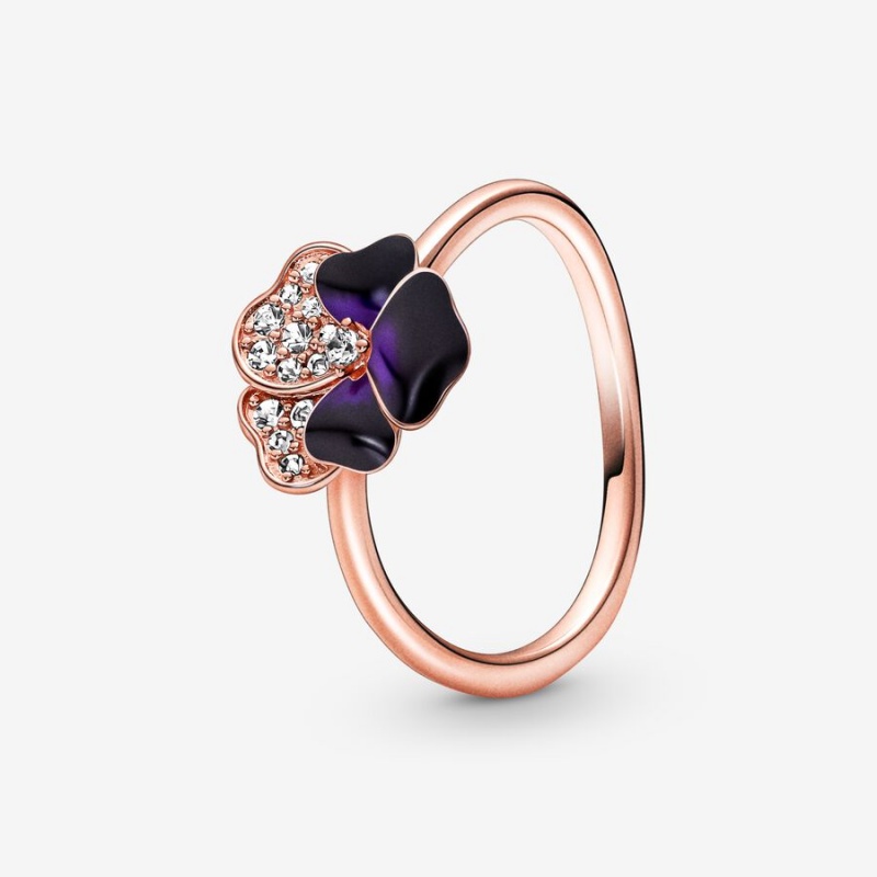 Pandora Ring Sets Rose Gold Plated | 3145-TXLIS