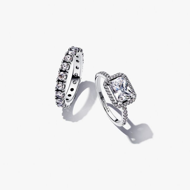 Pandora Ring Sets Sterling Silver | 7205-THCBL