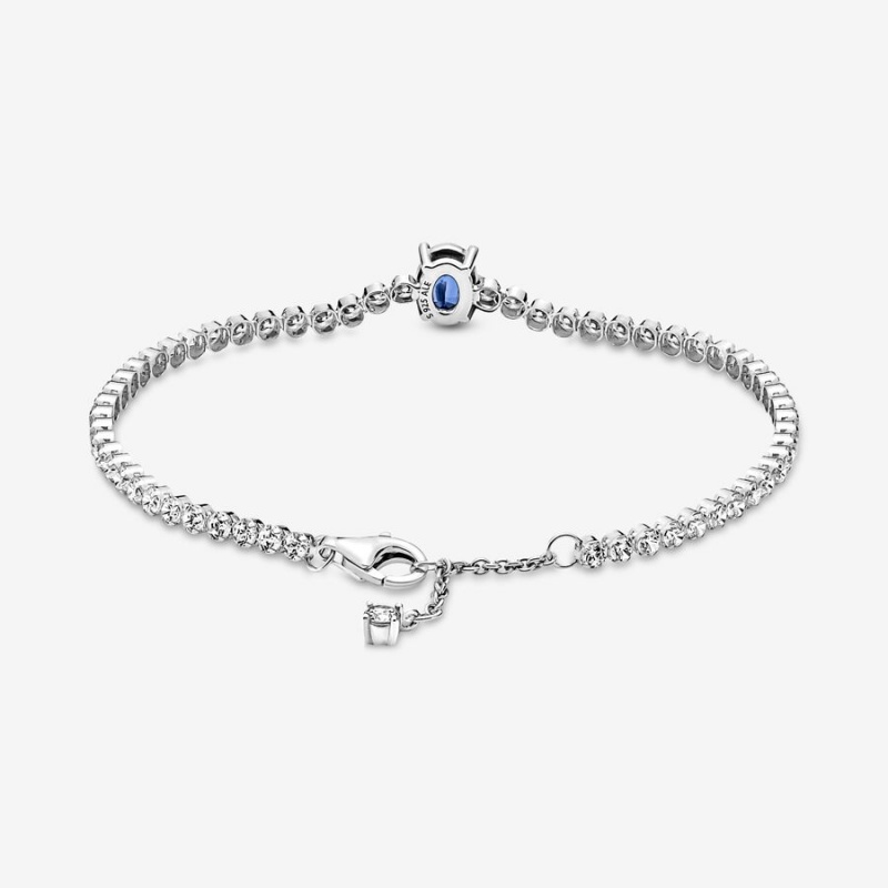 Pandora Sparkling Pavé Tennis Non-charm Bracelets Sterling Silver | 1809-BYXLP