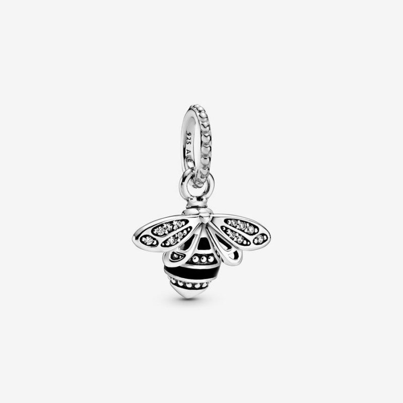 Pandora Sparkling Queen Bee Pendants Sterling Silver | 1275-ETIAS