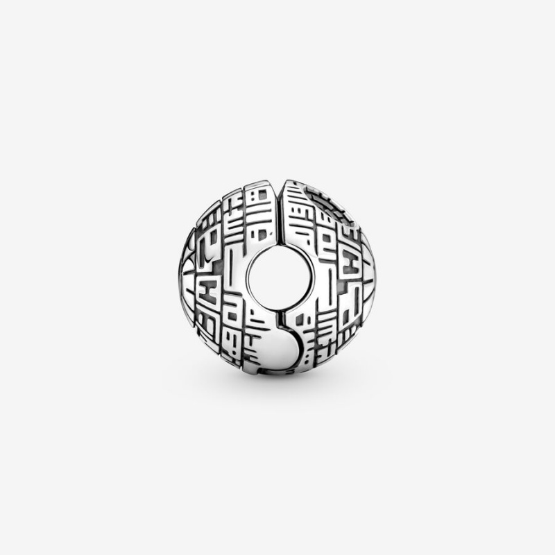 Pandora Star Wars Death Star Clip Clips Sterling Silver | 4815-CQEIV