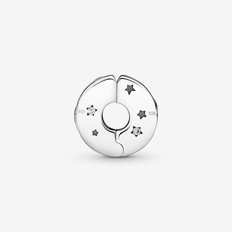 Pandora Stars & Galaxy Clip Clips Sterling Silver | 4950-RKEZL