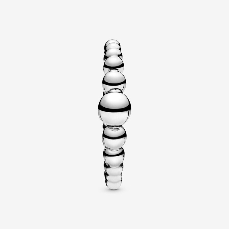 Pandora String of Beads Stackable Rings Sterling Silver | 1385-ZEHPX