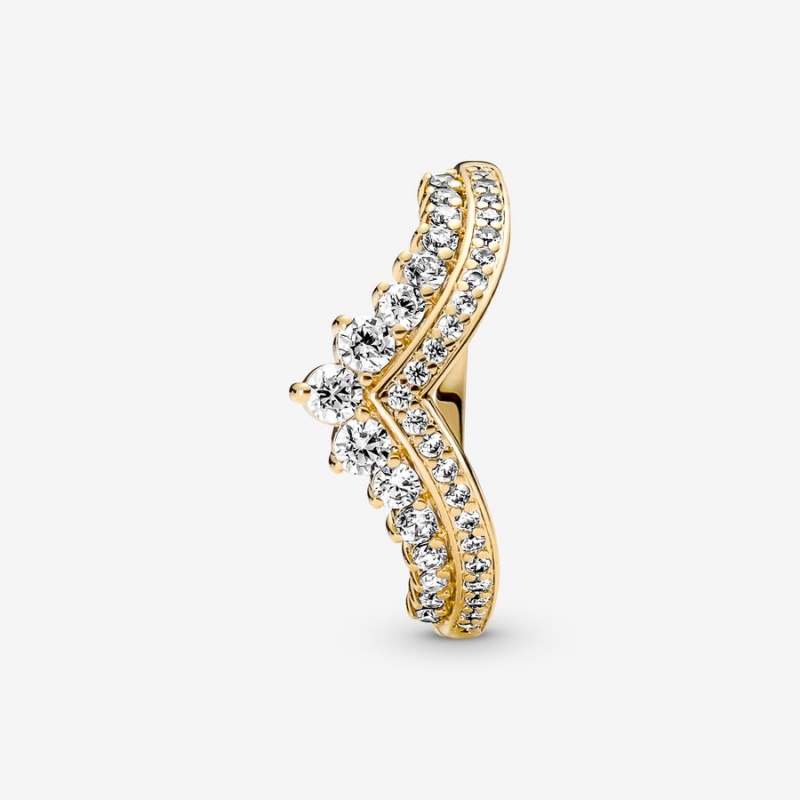 Pandora Timeless Wish Tiara Statement Rings Gold Plated | 2145-LOQXY