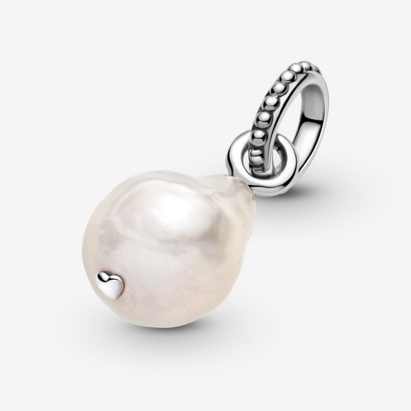 Pandora Treated Freshwater Cultured Baroque Pearl Pendants Sterling Silver | 5042-OIACJ