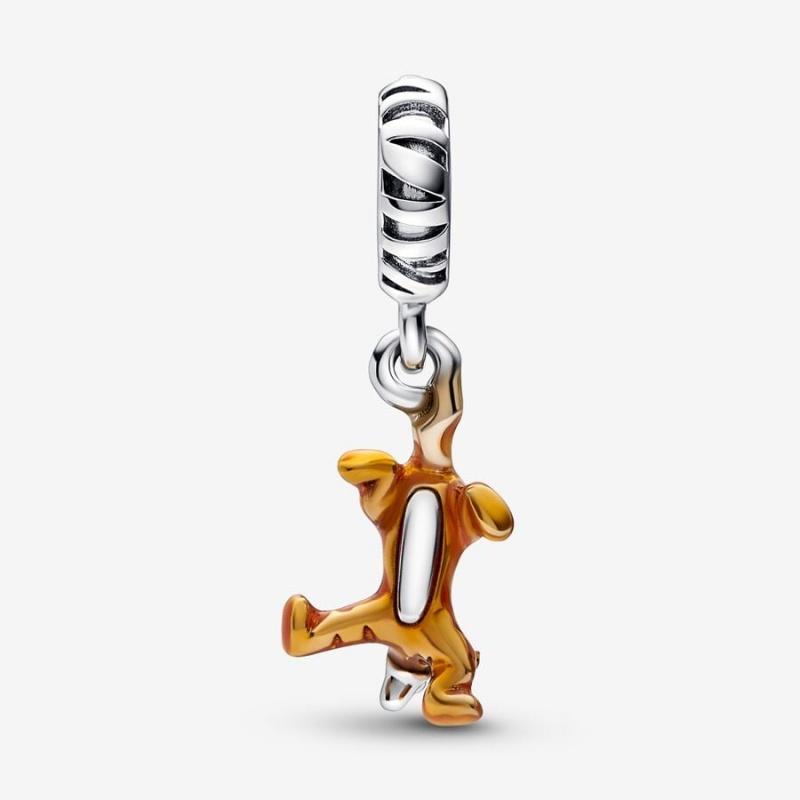 Pandora Winnie the Pooh Tigger Dangle Dangle Charms Sterling Silver | 8637-QWGHS