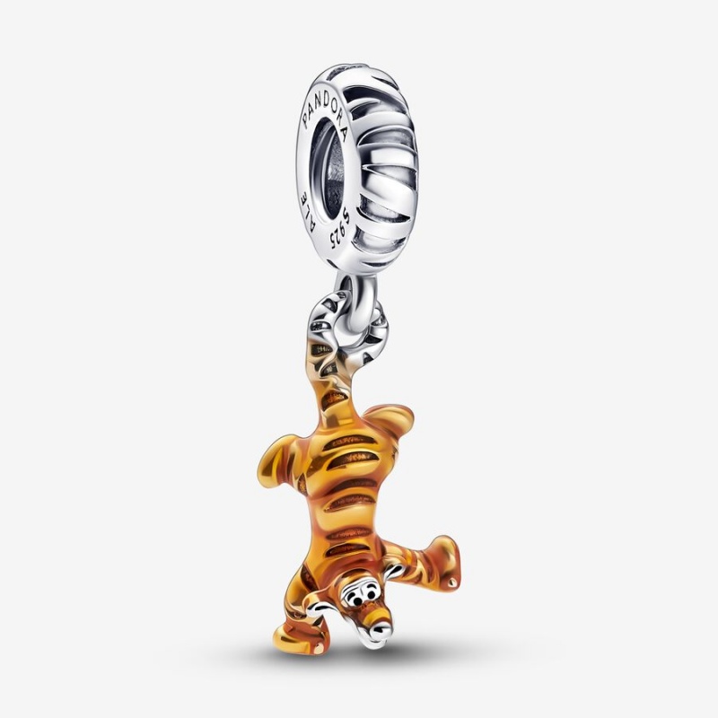 Pandora Winnie the Pooh Tigger Dangle Dangle Charms Sterling Silver | 8637-QWGHS